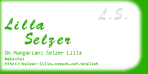 lilla selzer business card